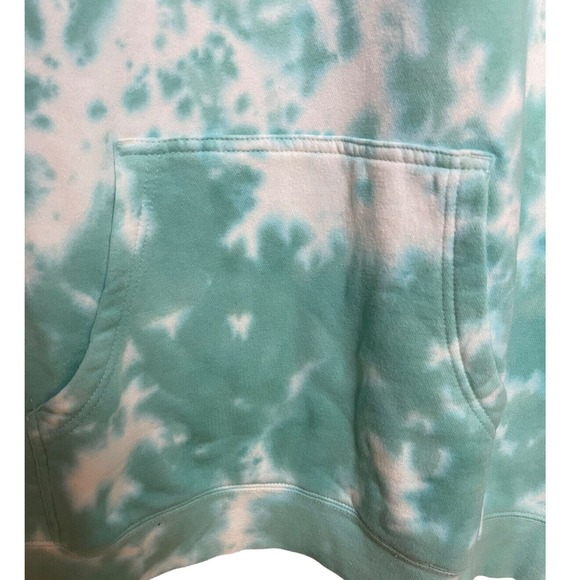 By Samii Ryan "isn't it lovely"‎ Turquoise Blue and White Tie Dye Sweatshirt XXL - Picture 6 of 11